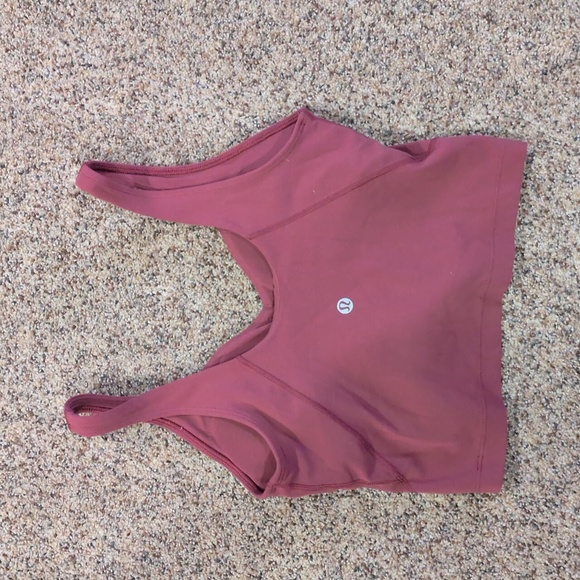 Lulu Align Tank Size 4.  Color Is Mulled Wine. - Picture 2 of 2